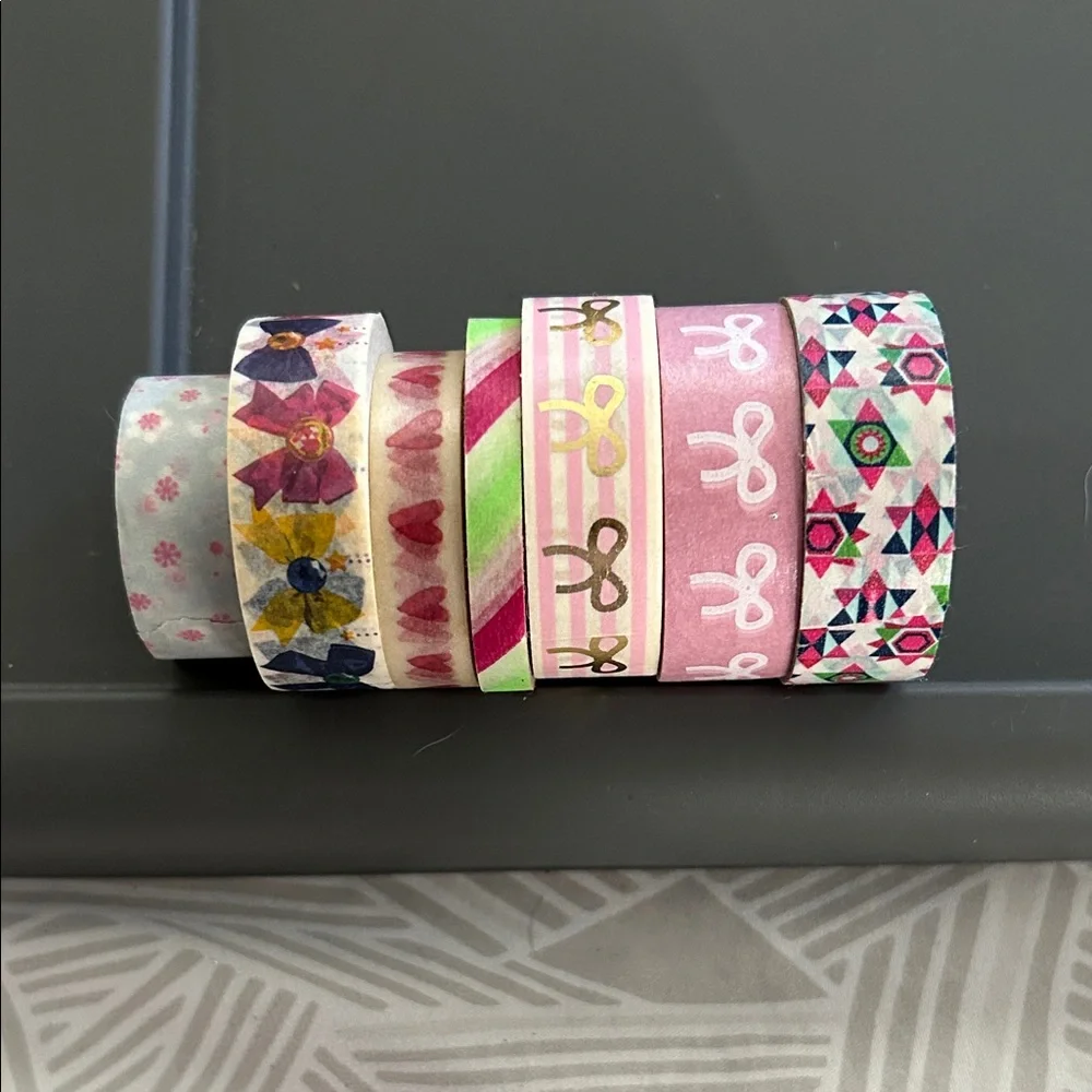 Colorful Patterned Washi Tape Set for Kids